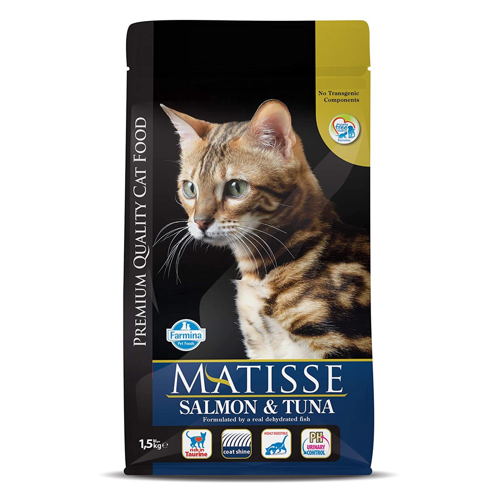 1kg REPACK Hạt khô Matisse từ Ý cho mèo Indoor chicken & rice Tuna &