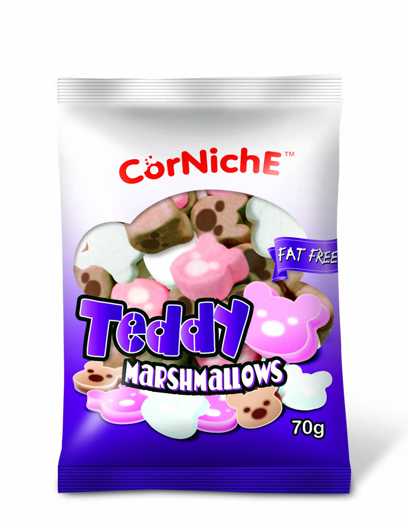 Kẹo marshmallows hình gấu teddy 70g