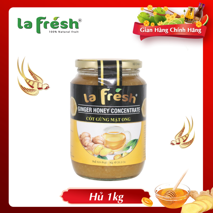 Nước Cốt Gừng Mật Ong LaFresh Đà Lạt - Chai 1kg