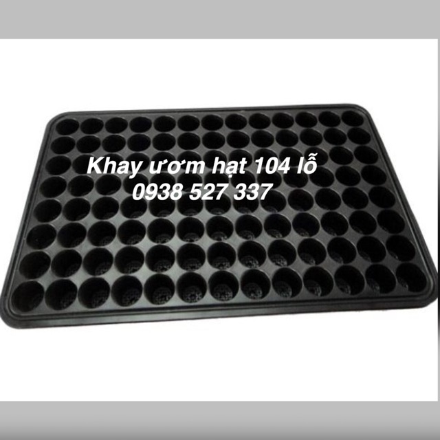 5 Khay ươm hạt vỉ ươm hạt 104 lỗ giá rẻ