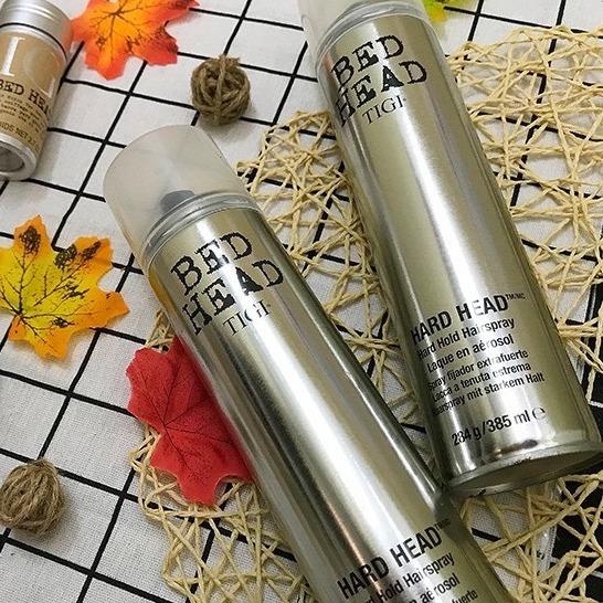[HCM]Gôm xịt tóc siêu cứng giữ kiểu lâu bền Tigi Bed Head HARD HEAD 385ml