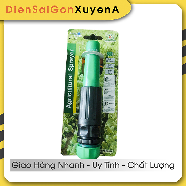 Vòi xịt phun nước tưới cây chỉnh tia Agricultural Sprayer AquaMate W-3203 Đài Loan