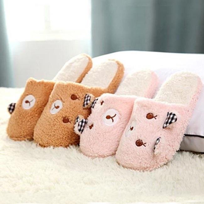 Dép bông đi trong nhà hình gấu dễ thương