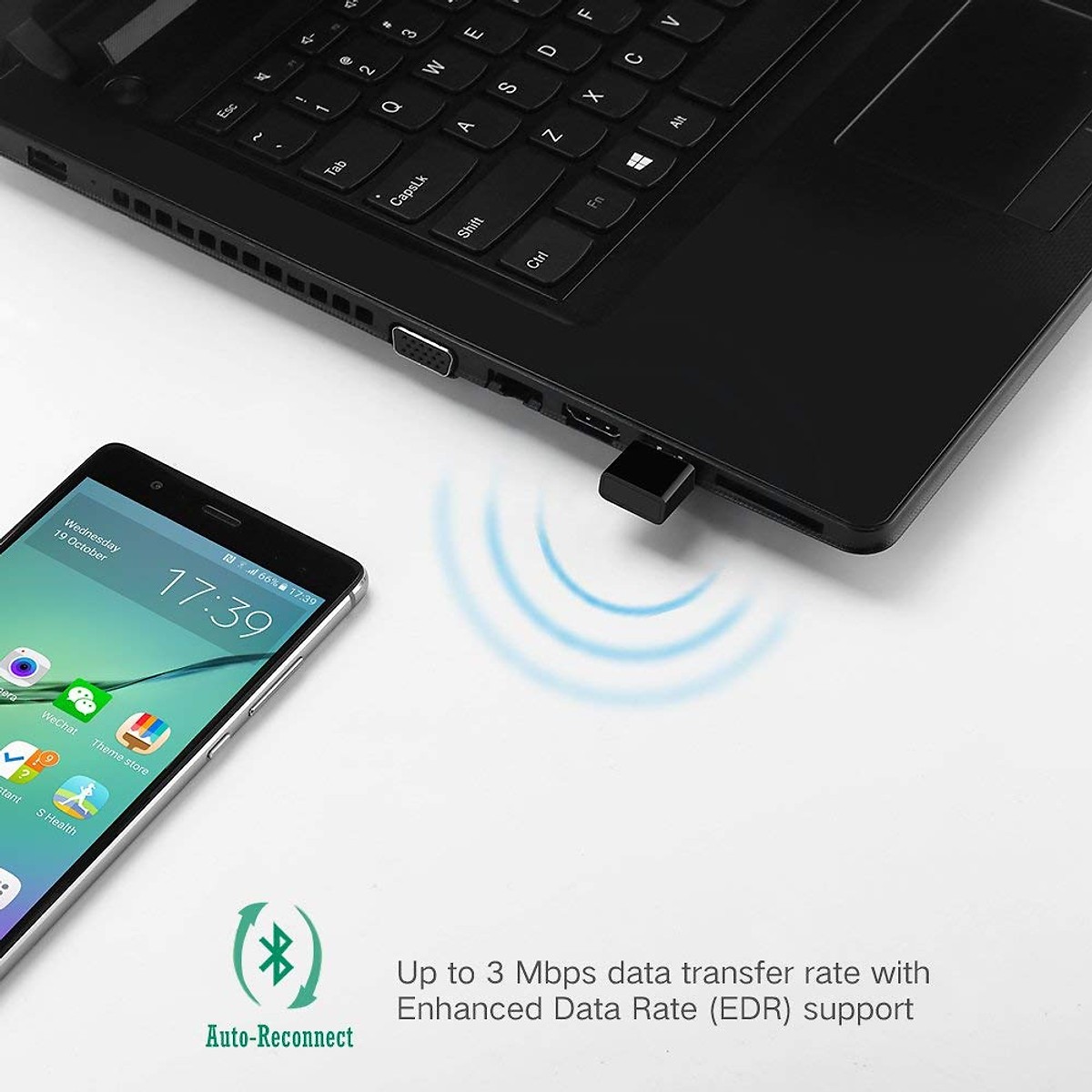 Thiết bị USB Bluetooth 4.0 Ugreen 30524 (Màu đen)