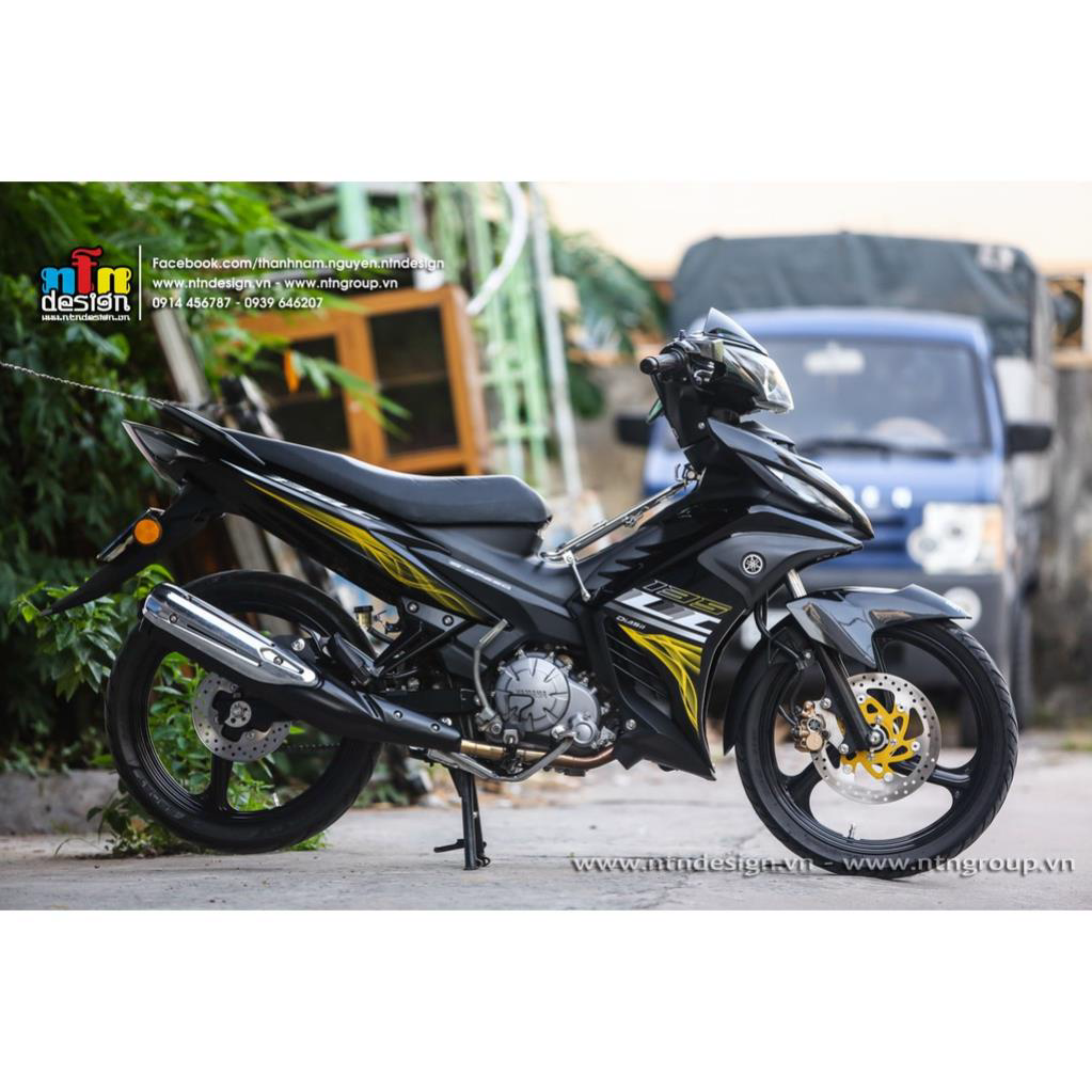 Tem rời dán xe exciter 135 2011 mẫu lc 2019 zin vàng đen trắng