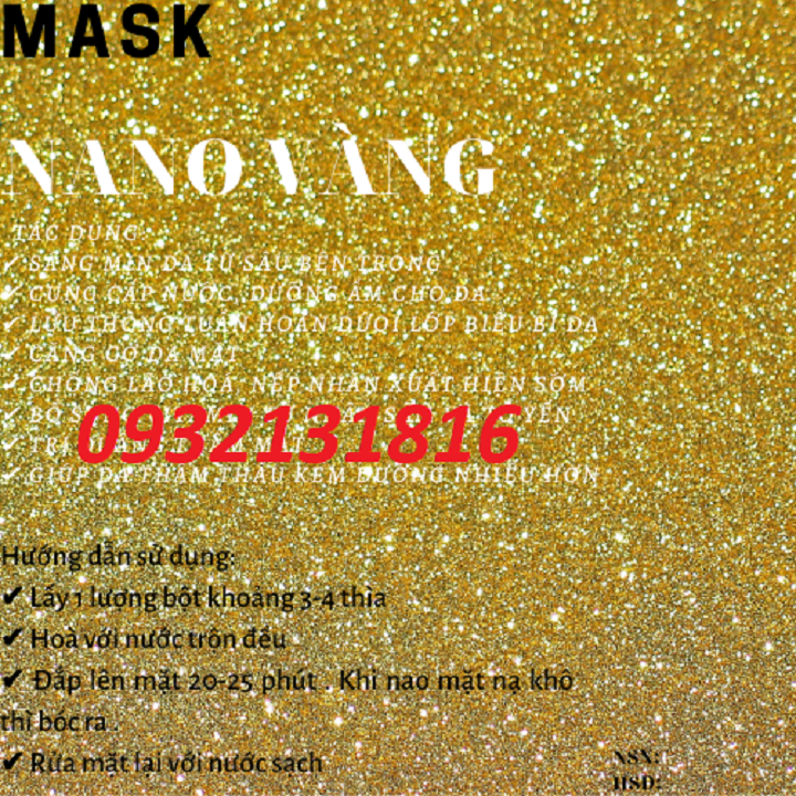 MAT NA DEO VANG 24K COLLAGEN