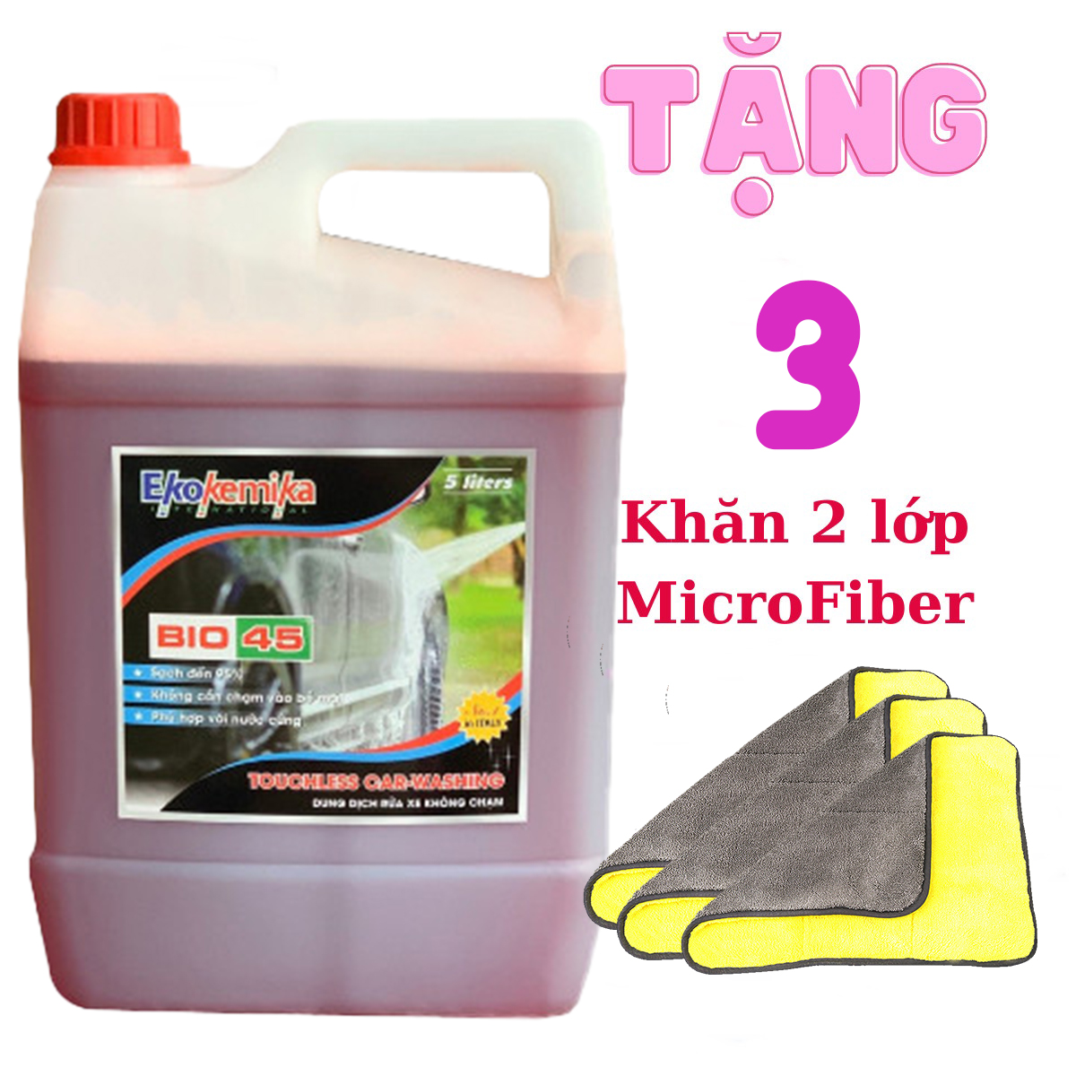 [HCM]Dung dịch rửa xe không chạm BIO45 5Lit