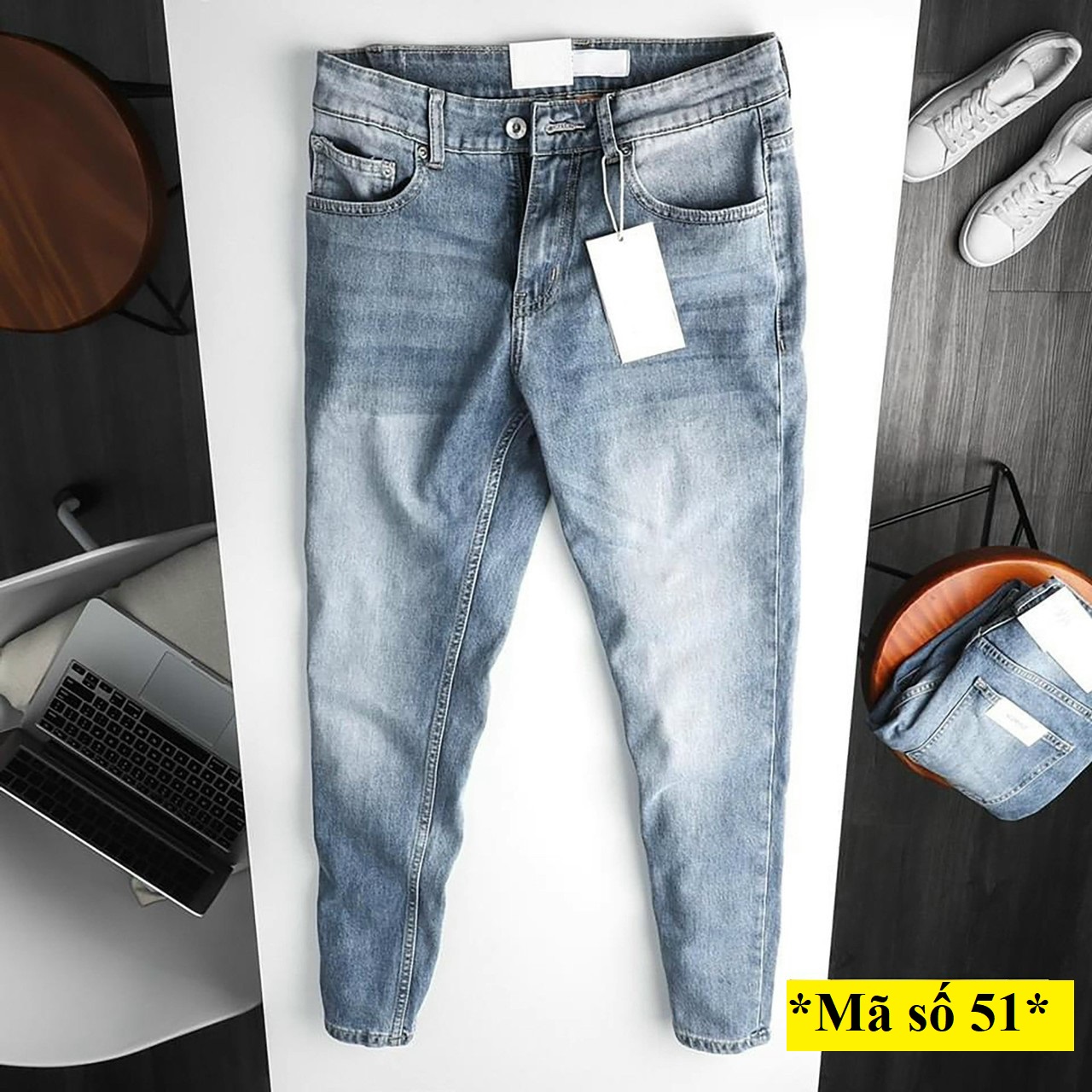Quần jean, quần bò nam kiểu phong cách hot trend 2021 Menshopps Jean13