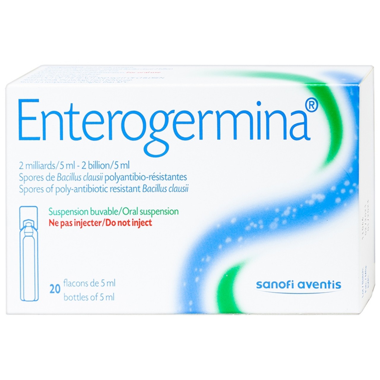 Men vi sinh Enterogermina hộp 20 ống