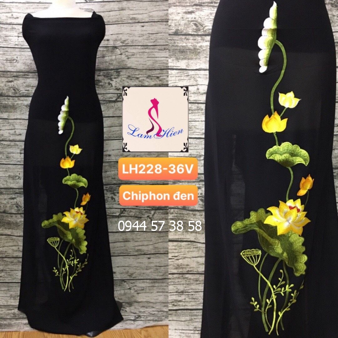 Vải áo dài thêu LH228