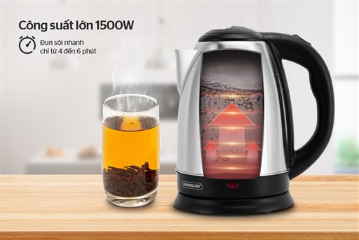 Ấm siêu tốc 1,8L sunhouse SHD1182