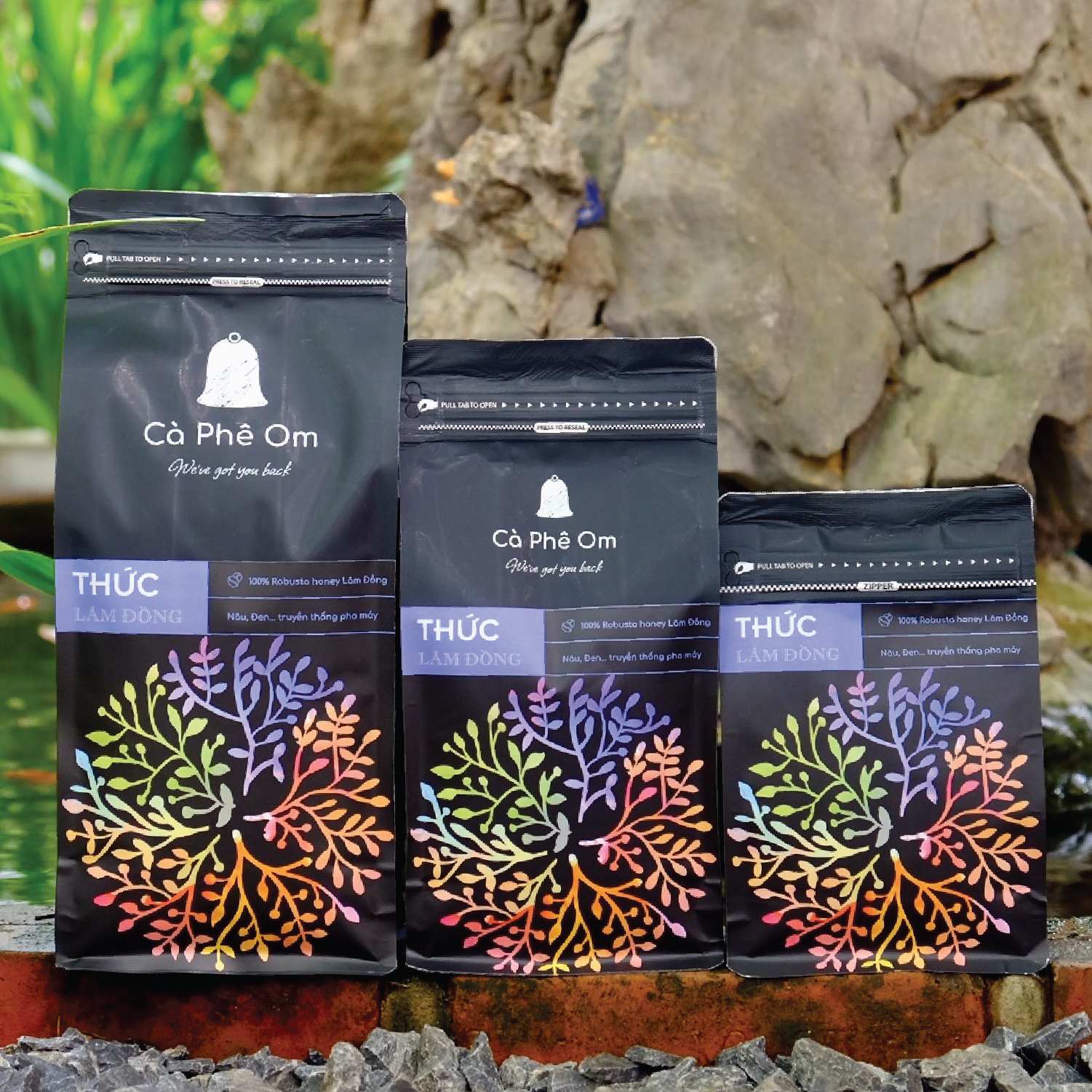 Cà phê Robusta Honey 100% rang xay nguyên chất, cà phê hạt rang mộc pha máy, pha phin - 250gr