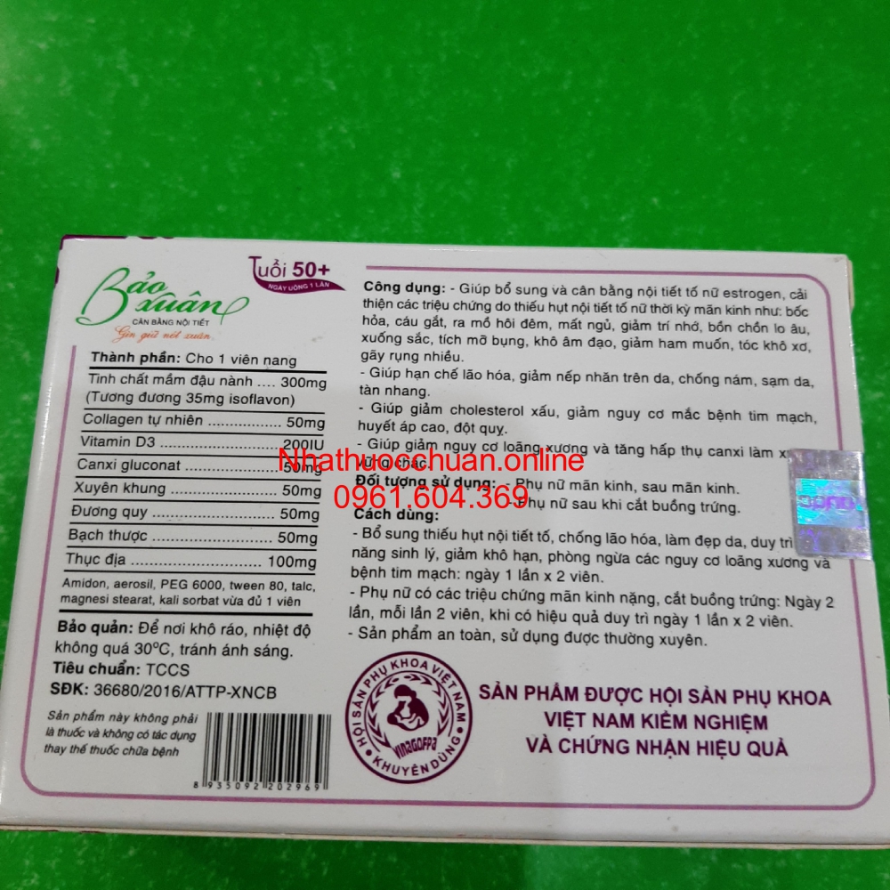 Bảo xuân 50+ ( Hộp 30 viên)