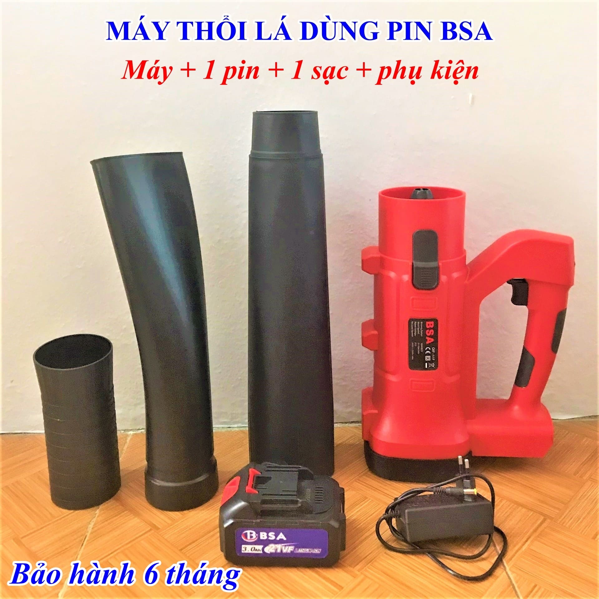 Máy thổi lá dùng pin bsa 21v - điều chỉnh tốc độ 6 cấp - bảo hành 6 tháng