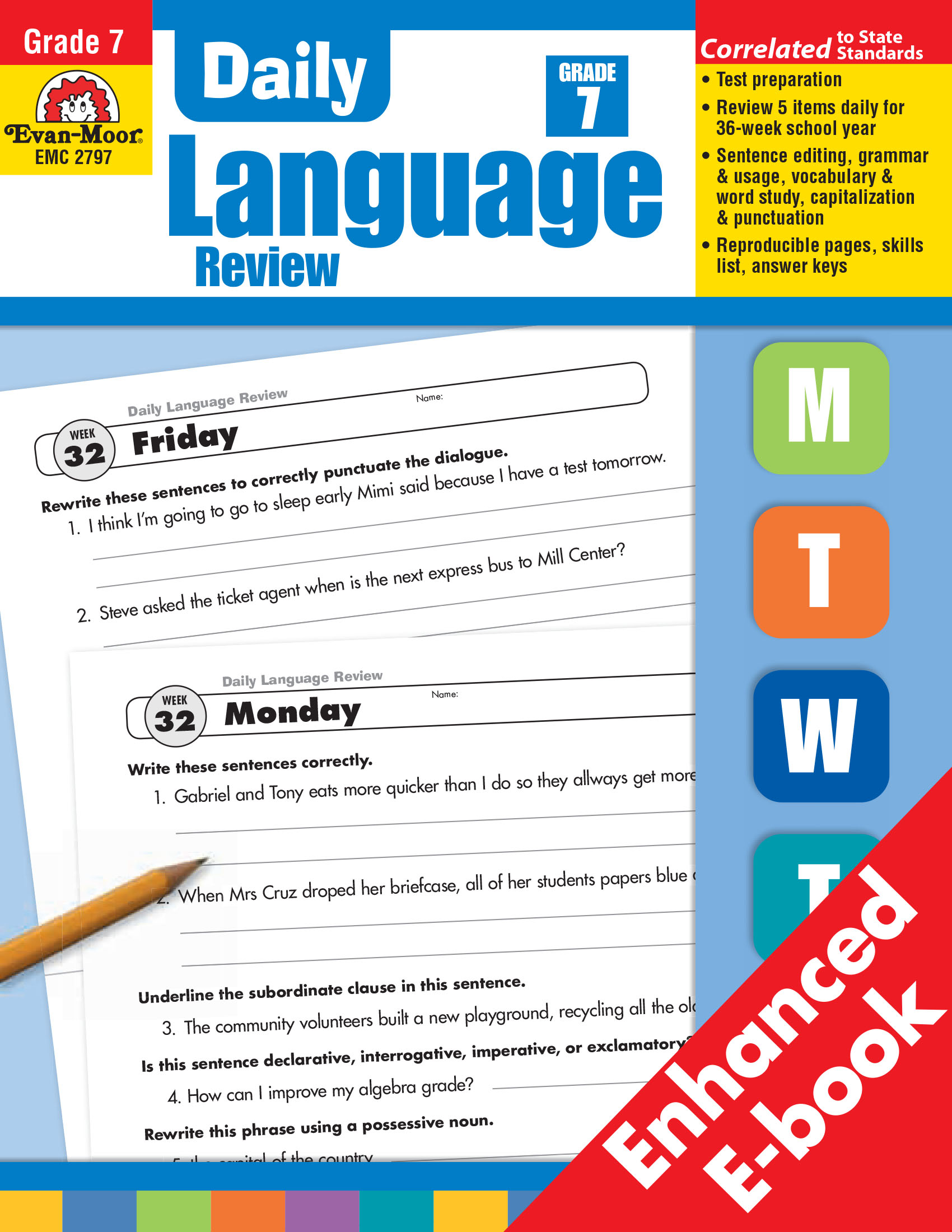 DAILY LANGUAGE REVIEW GRADE 1-8 (Sách đen trắng)