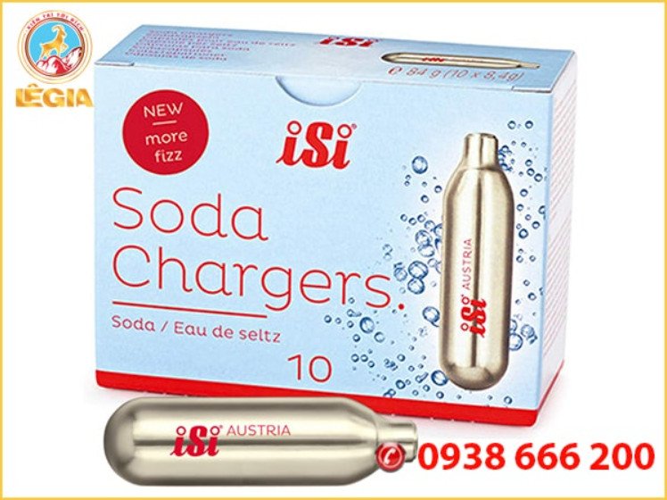 Hộp 10 viên Gas soda ISI (Dùng cho bình soda)