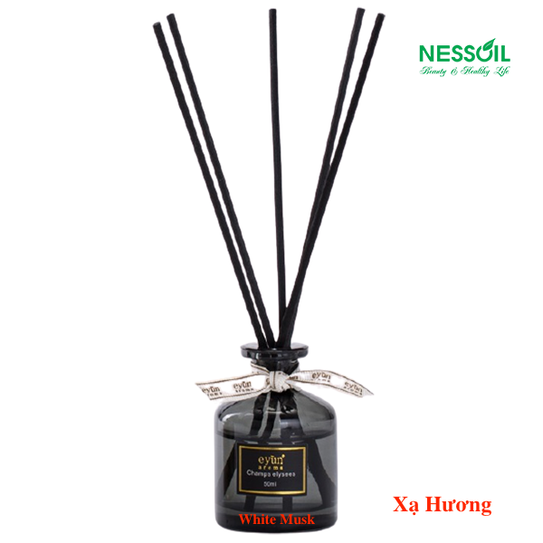 Bộ tinh dầu nước hoa thơm phòng Eyun nhiều mùi hương gồm 1 chai tinh dầu to 50ml + 1 bộ 5 que  khuếch tán tinh dầu