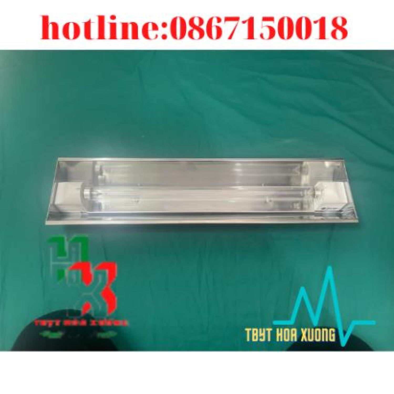 [Com Bo Máng + Bóng UV 45cm ] Đèn Cực Tím Diệt Khuẩn Không Khí - Inox