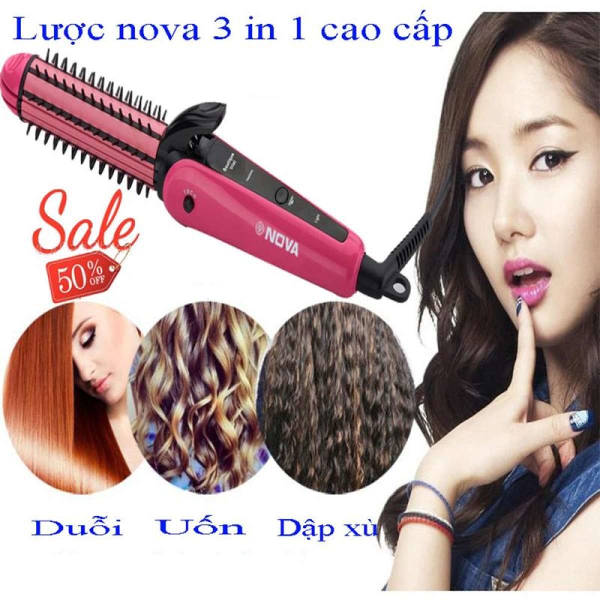 Máy ép tóc, máy làm tóc, máy là duỗi thẳng tóc 4 mức nhiệt kemei 329, dụng cụ tạo kiểu làm đẹp là thẳng tóc máy ép tóc cao cấp - giadungbv247