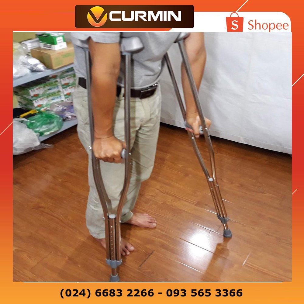 Nạng Chống Nách Bằng Inox Siêu Chắc Chắn - 01 Chiếc