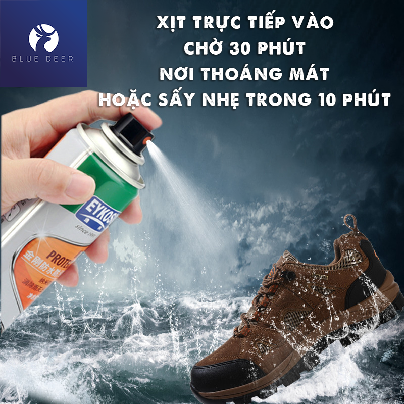Chai xịt chống thấm nước giày da lộn EYKOSI