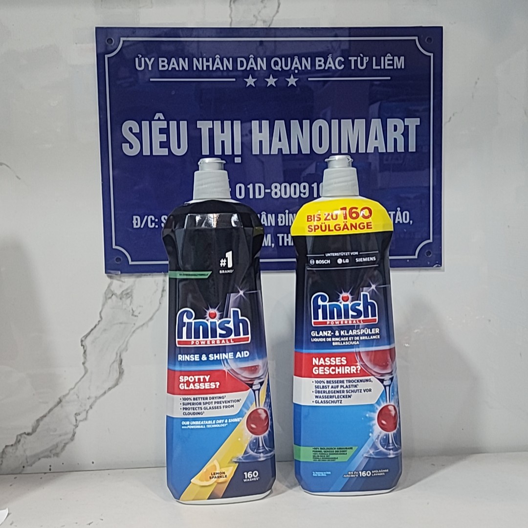 Nước làm bóng finish 1600ml 1500ml 800ml 750ml dùng cho máy rửa bát chén dung dịch nước làm bóng bát finish 750ml dầu bóng finish 500ml nuoclambongfinish bongfinish nuoclambong lambongfinish