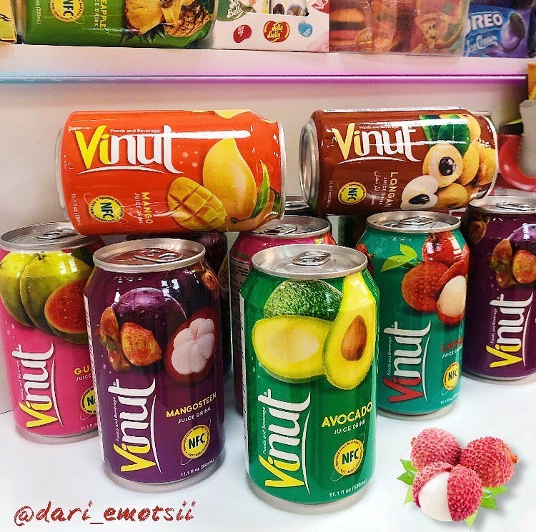 [FREE SHIP] Lốc 06 Lon Nước Ép Măng Cụt Vinut 330ml