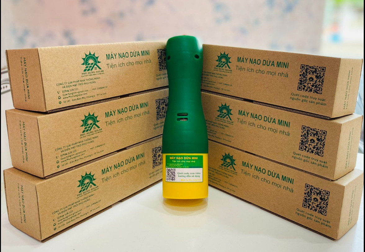 Máy nạo dừa cầm tay mini - Phú Hưng