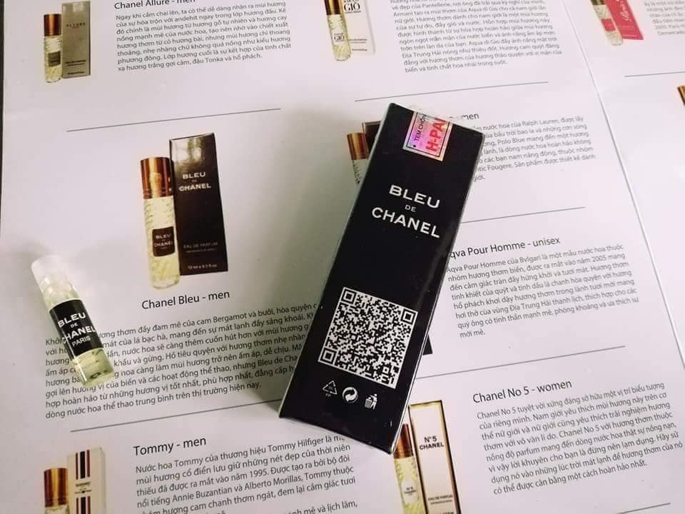 [HCM]CHANEL BLEU Tinh Dầu Thơm Pháp Hparfum [ Mùi Nam]