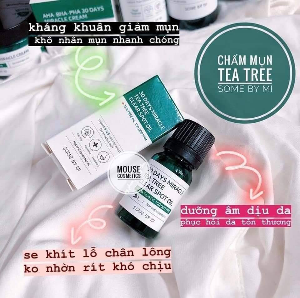 Tinh dầu tràm trà ngăn ngừa mụn Some By Mi 30 Days Miracle Tea Tree Clear Spot Oil 10ml