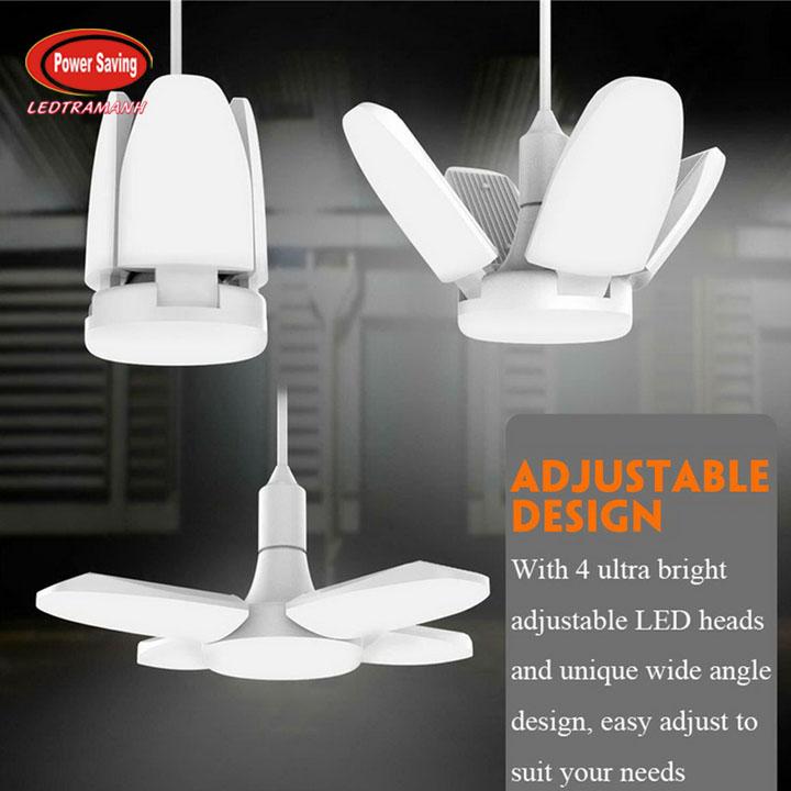 Bóng đèn led 60w 4 cánh siêu sáng -MS01- bảo hành 1 năm