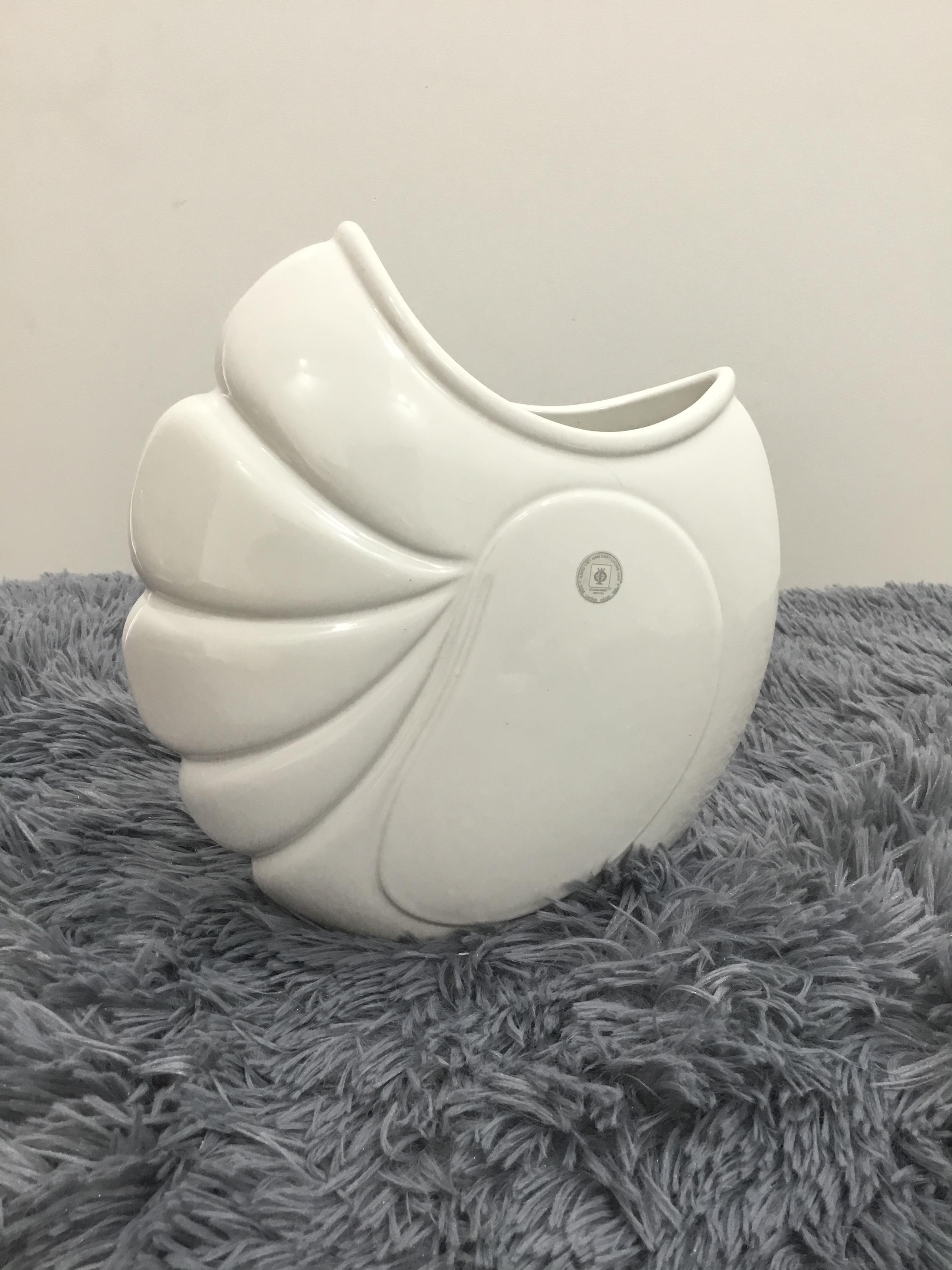 BÌNH HOA KHUYẾT 23 CM - GỐM SỨ CƯỜNG PHÁT
