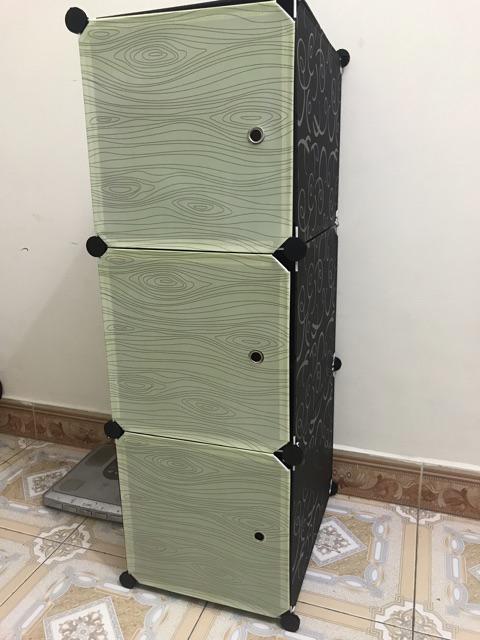 [HCM]Tủ nhựa ghép-Tủ đựng đồ 3 ô