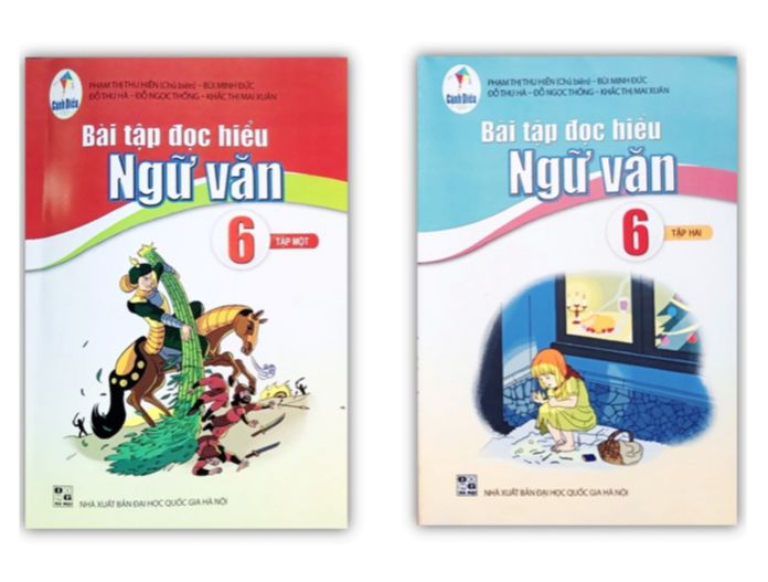 Sách - Combo Bài tập đọc hiểu ngữ văn 6 - tập 1 + 2 ( Cánh Diều )