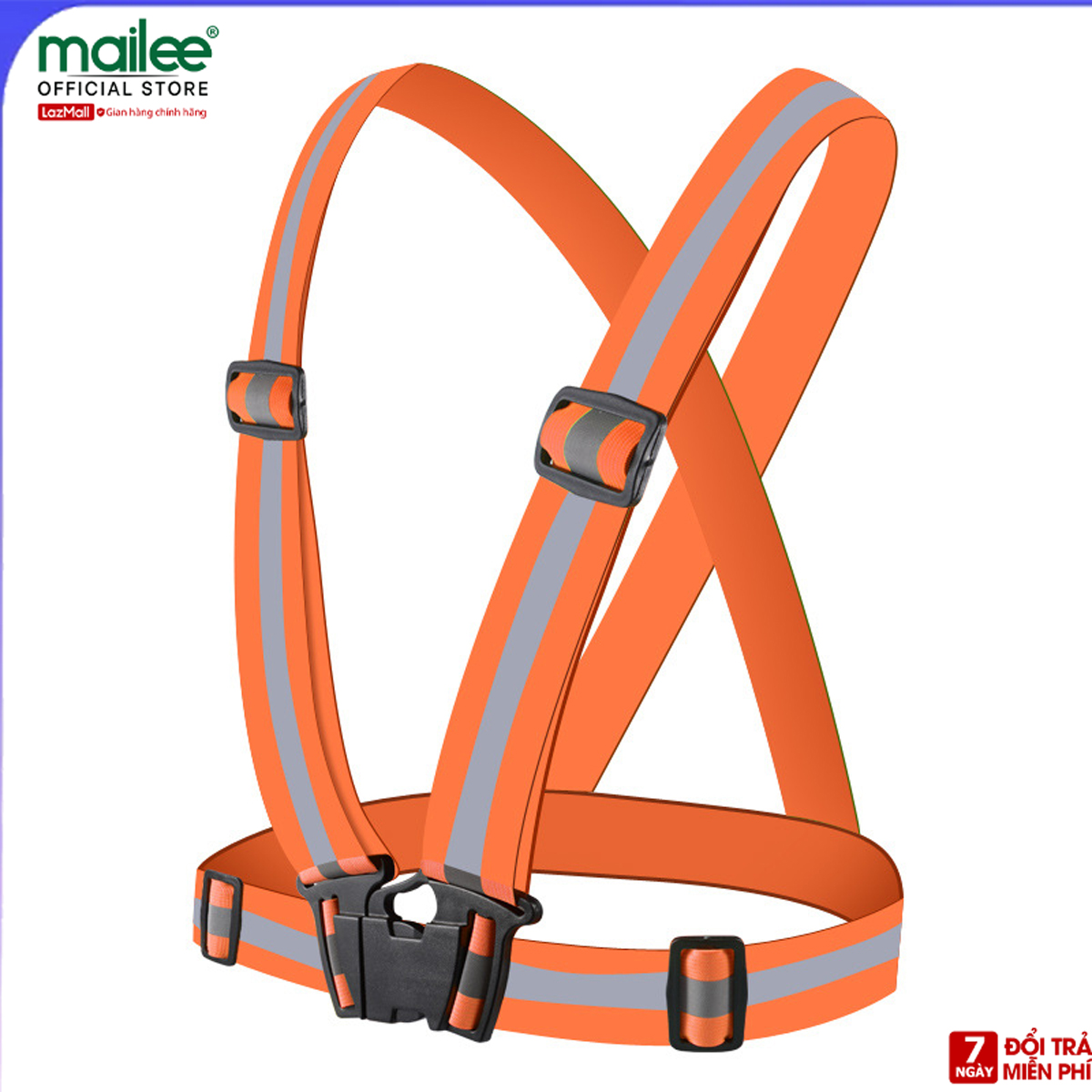 Dây đai phản quang, áo phản quang nam/ nữ đi phượt/ đi xe máy/ đạp xe đạp đàn hồi chuyên dụng an toàn khi đi ban đêm Mai Lee