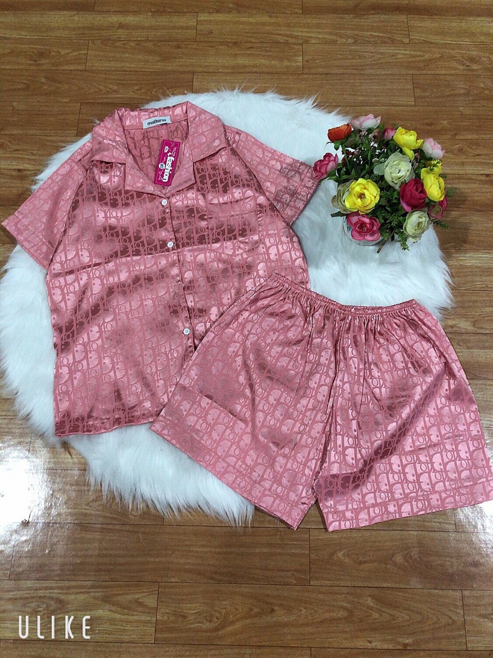 Bộ đùi pijama gấm lụa ,BIG SIZE 50-68KG,Hmay