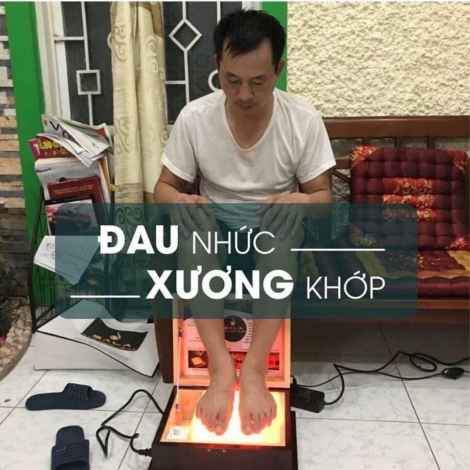 Đèn đá muối himalaya massage chân