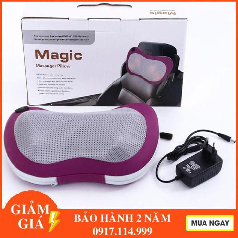 GỐI MASSAGE HỒNG NGOẠI ĐA NĂNG XOAY - GỐI MATXA 6 BI HỒNG NGOẠI THẾ HỆ MỚI