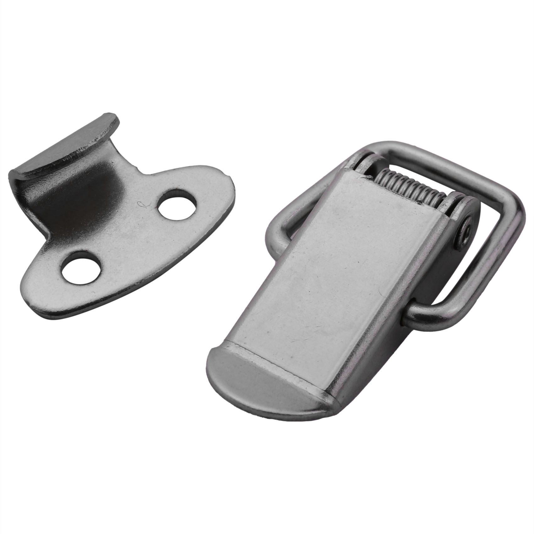 10/20/30/40/50/60/100Pcs Cabinet Spring Loaded Iron Straight Loop Toggle Latch 45mm Length