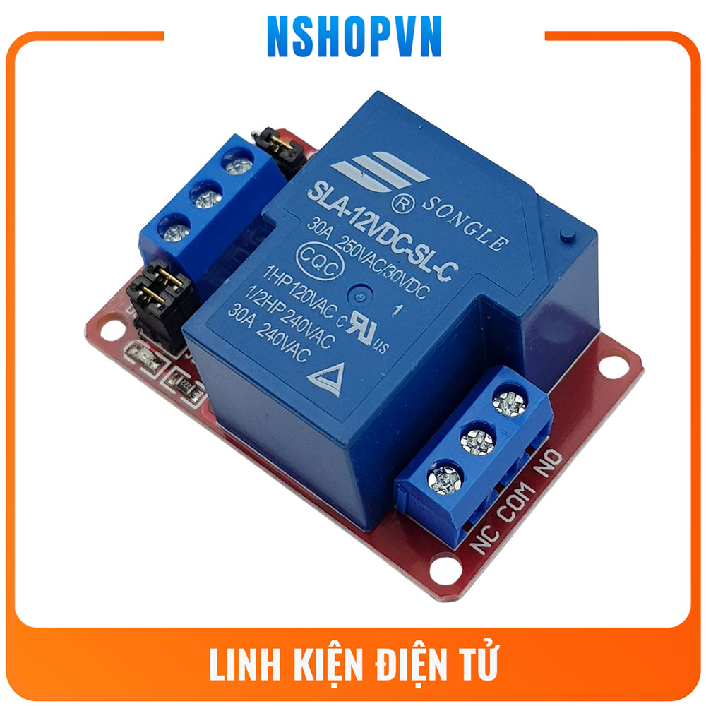 Module 1 Relay Với Opto Cách Ly Kích H/L 12V 30A