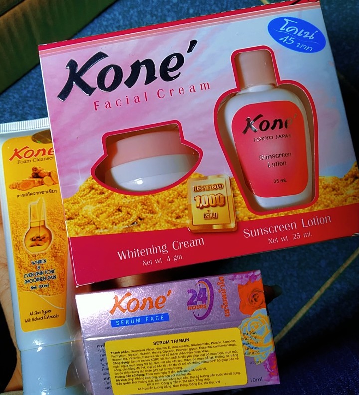 combo mụn kone(kem+serum+srm)