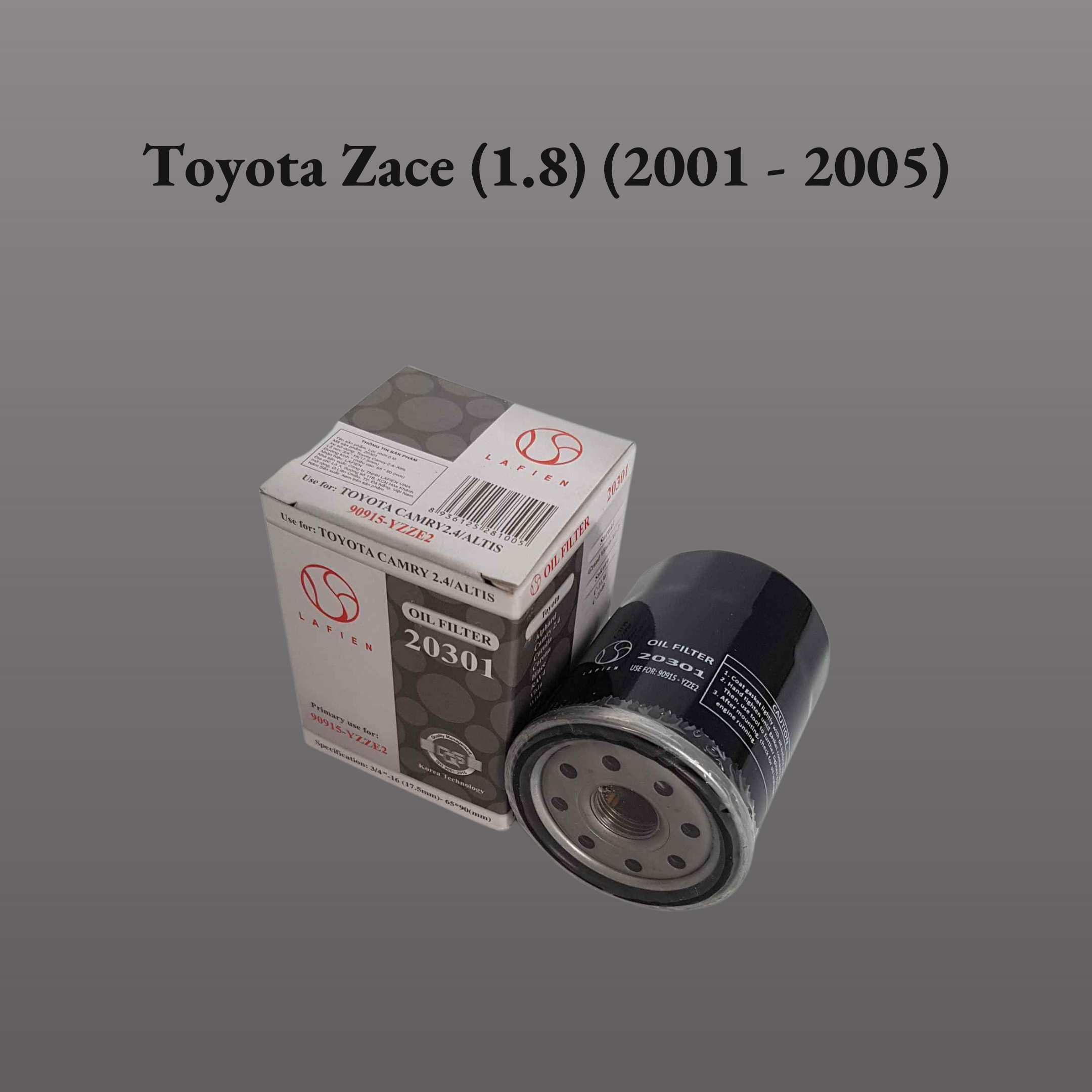 Lọc nhớt Toyota Zace (1.8) (2001 - 2005)