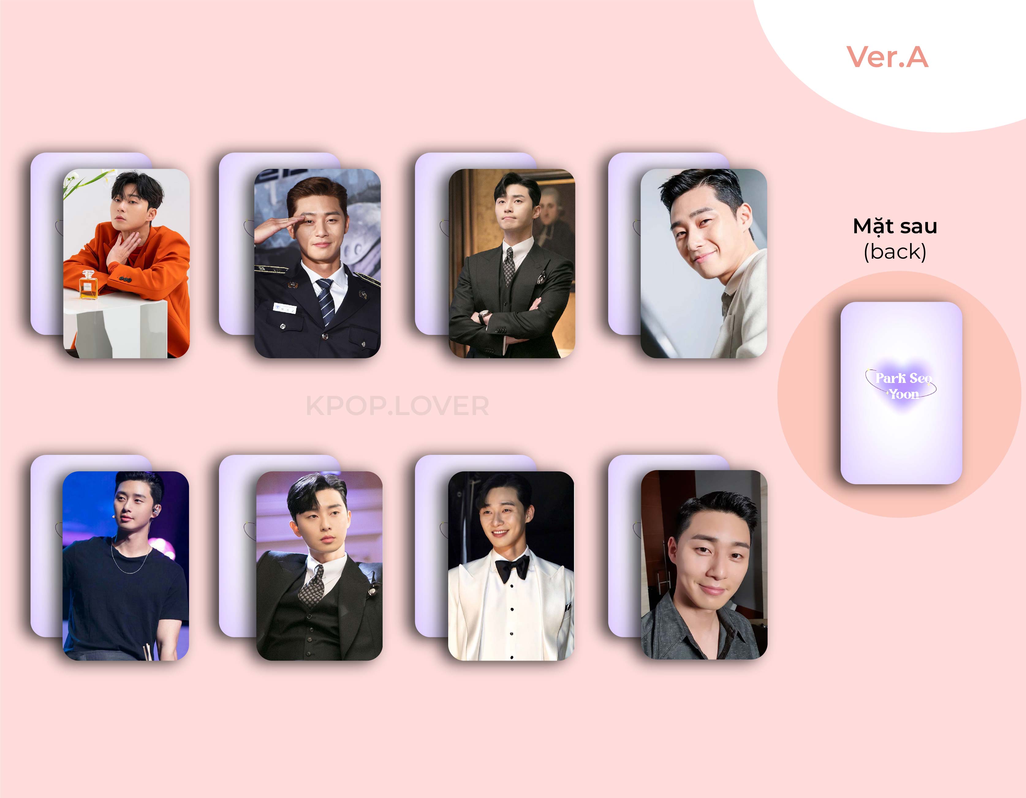 SET 8 CARD BO GÓC PARK SEO JOON