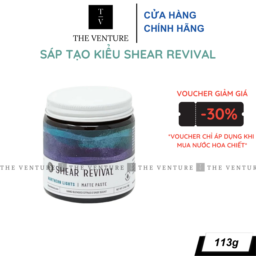 Sáp Vuốt Tóc Shear Revival Northern Lights Matte Paste Chính Hãng - 96 Gram