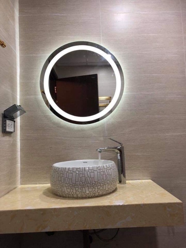Gương LED tròn phun cát D50 & D60