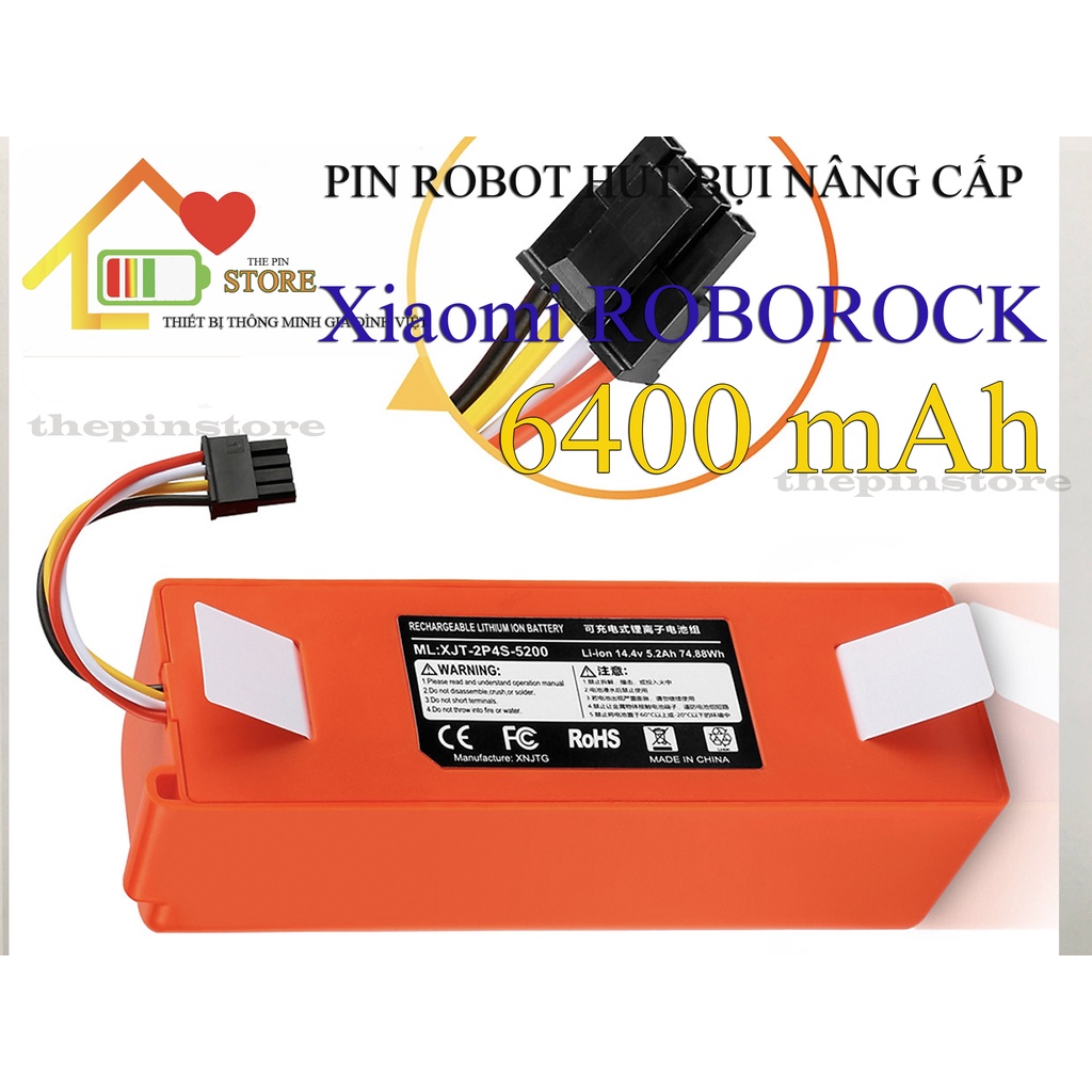 Pin robot hút bụi xiaomi roborock gen 1/2 xiaowa c10 e35 mijia gen 2 mop pro styj02ym mop essential g1
