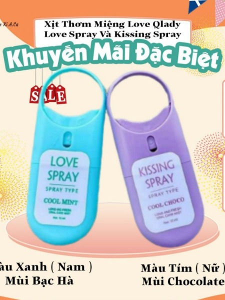 [HCM]Xịt thơm miệng Love Spray- Kissing Spray chính hãng
