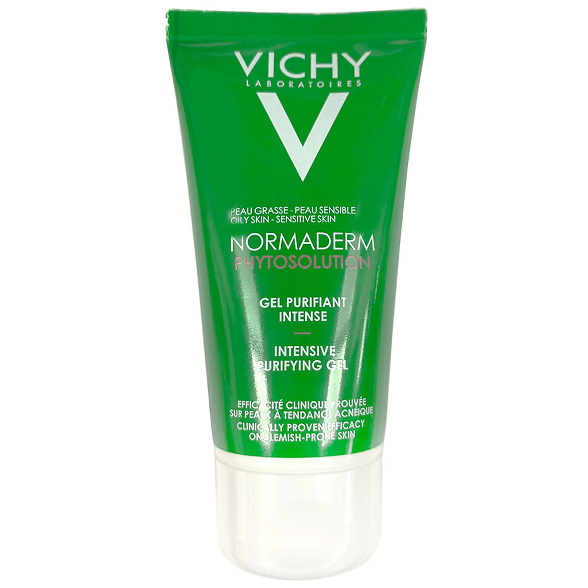[HCM]Sữa Rửa Mặt Vichy Dạng Gel Cho Da Dầu - Mụn Giúp Làm Sạch Sâu Và Giảm Bã Nhờn Normaderm Phytosolution Gel 50ml