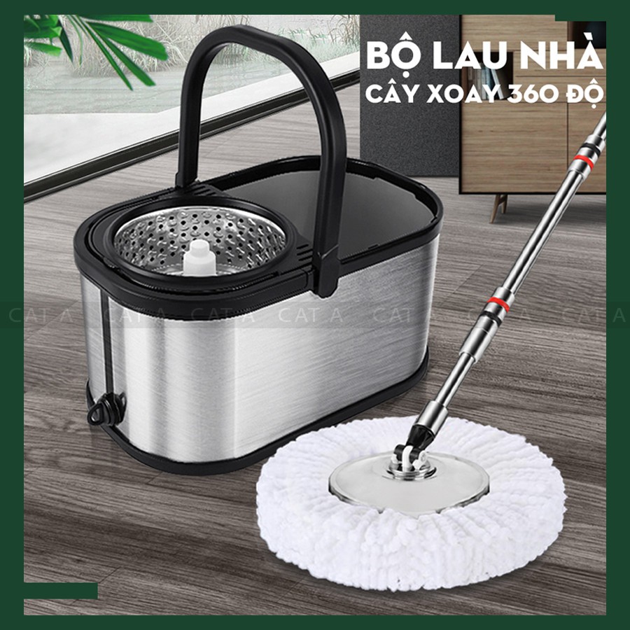 BÁO GIÁ Chổi Lau Nhà Thông Minh 360 Độ | Shopee Lazada Sendo Tiki mới nhất 26 CHỔI LAU NHÀ THÔNG MINH 360 ĐỘ - INOX CAO CẤP THẾ HỆ MỚI - CÂY LAU NHÀ CHẾ ĐỘ TỰ VẮT