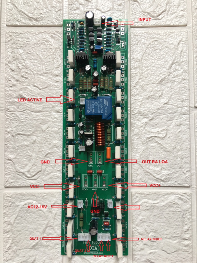 Board công suất HIFI 1650W 24 sò